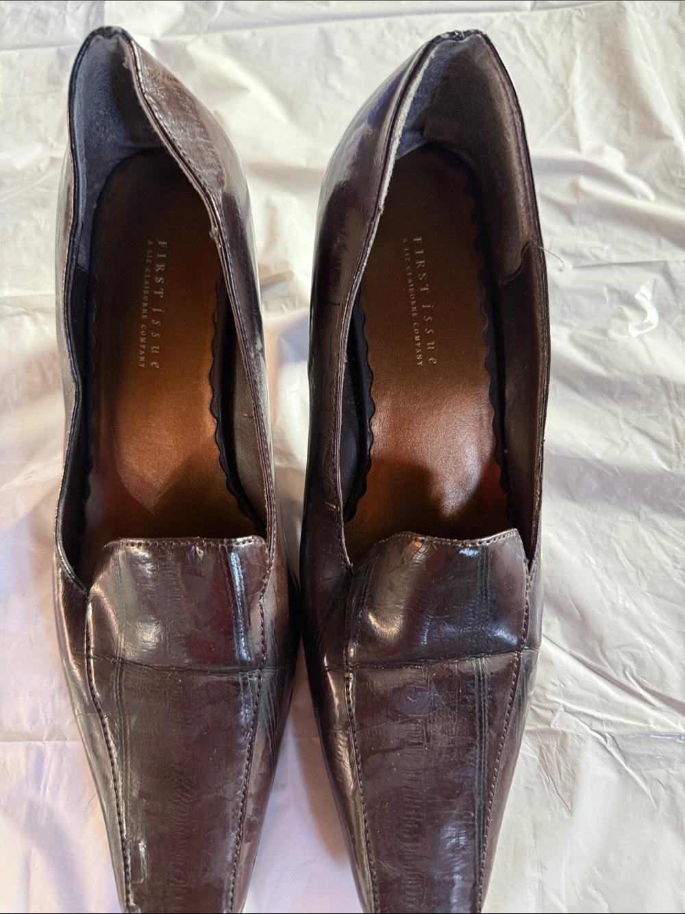 Classic Dark Brown Leather Square-Toe Loafers